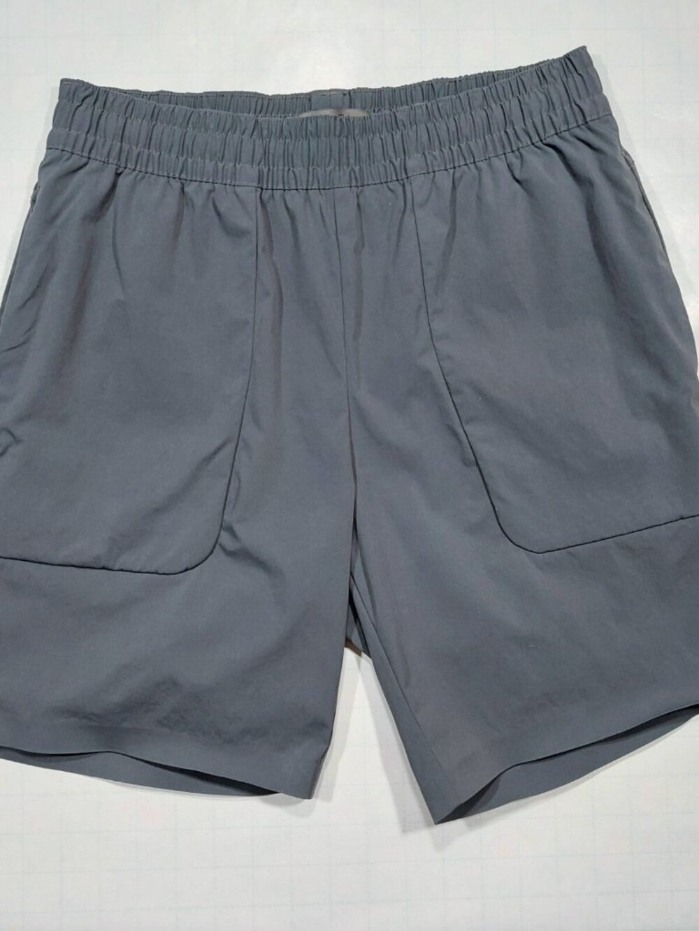 Men's Huckberry PROOF 'Highline' Gray Unlined Fitness Athletic 7" Shorts. Sz S.